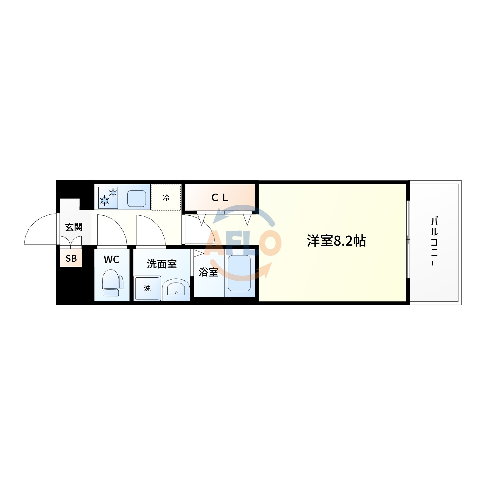 ソルテラスOSAKA御幣島の間取り|間取り