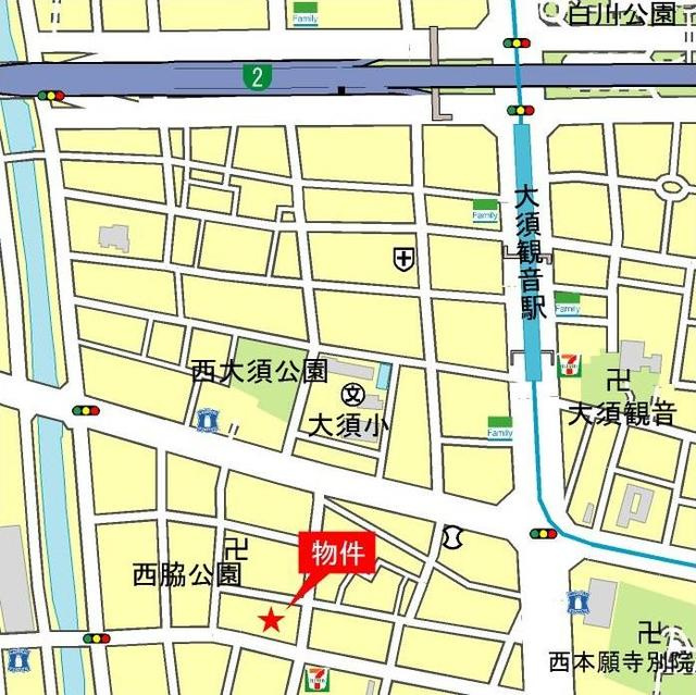 ＰａｒｋＢｅａｒ大須の地図