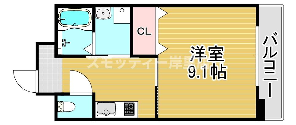 レバンガ阿倍野APの間取り