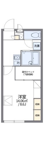レオパレスガーネットの間取り