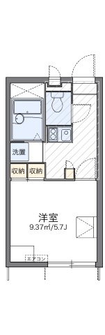 レオパレスサニーサイドＬの間取り|代表的な間取のため実際の間取とは異なる場合があります
