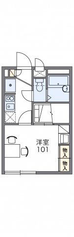 レオパレスティンカーベルの間取り