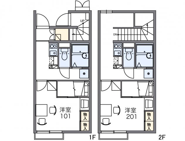 レオパレスエスピナカⅡの間取り|画像2