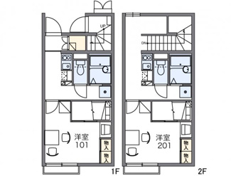 【間取り】 | レオパレスエスピナカⅡ | 画像2