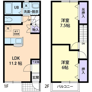 【間取り】 | サザンクロス阿見