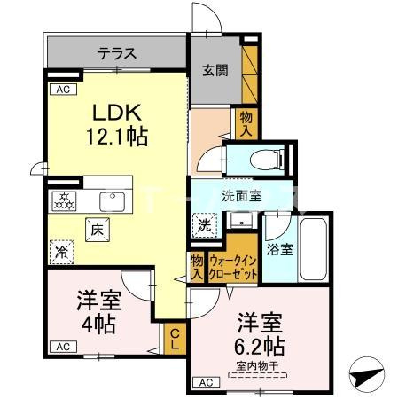 コンフォールヴィラージュの間取り