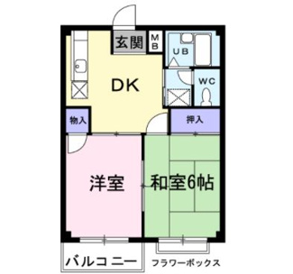 【間取り】 | エルディム西Ｂ