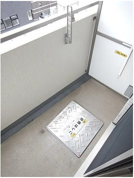 千代田区神田須田町１丁目の賃貸マンションのバルコニー