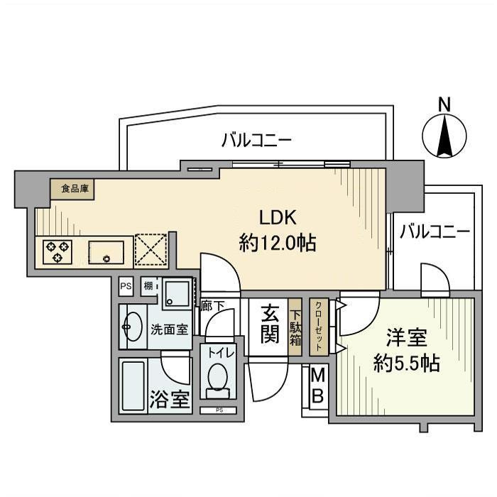 イニシア高砂の間取り