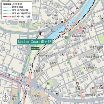 【地図】 | リンデンコート市ヶ谷