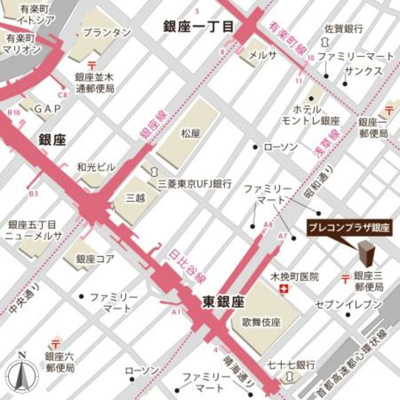 【地図】 | ブレコンプラザ銀座