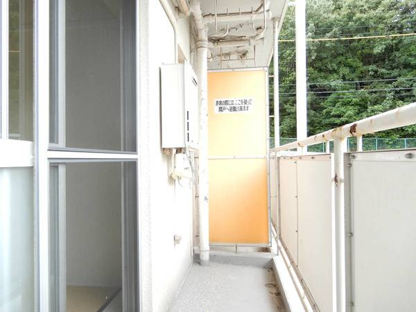 ビレッジハウス有城1号棟のバルコニー|ビレッジハウスの同一物件・同一タイプの間取りの写真です
