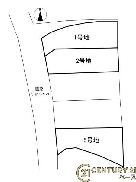 葛城市中戸 ５号地 ／新築一戸建の区画図|■こちらの物件は５号地です！■