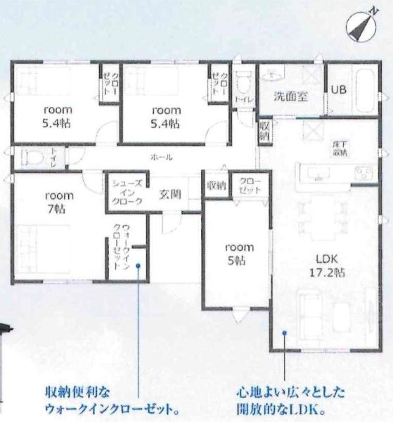 豊川市中条町59期　全6棟・3号棟の間取り