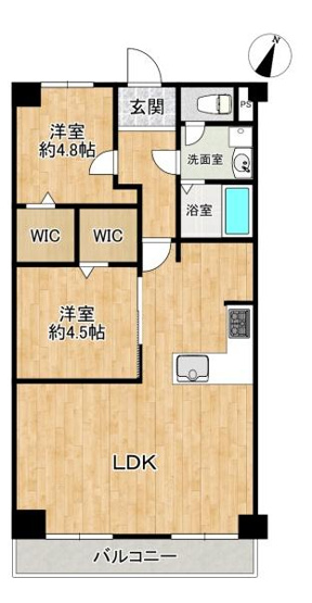 【間取り】 | ドルミハイツ垂水Ｂ棟