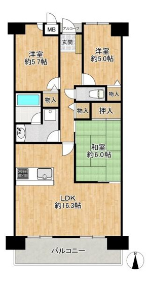 【間取り】 | カルム学園緑が丘
