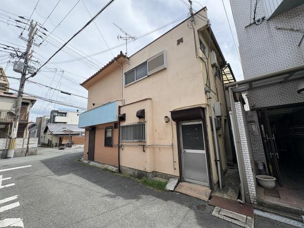 【前面道路含む現地写真】 | 門真市野里町　店舗付住宅