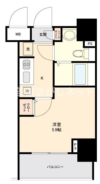 Le-lion西早稲田【おとり物件なし】#学生・社会人にオススメ！初期費用分割払いOK！の間取り
