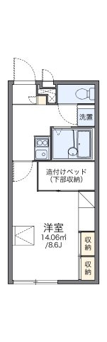 レオパレスレクレドールの間取り