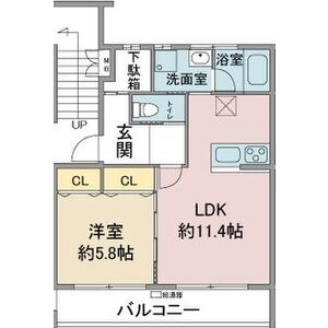 パークウエスト上社の間取り