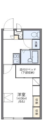 レオパレスグランデの間取り|代表的な間取のため実際の間取とは異なる場合があります
