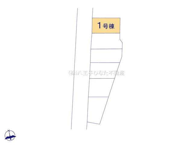 『八王子市新築戸建て』八王子市四谷町736-1【仲介手数料無料】　２期の区画図|～仲介手数料無料☆八王子ひなた不動産～八王子市四谷町　新築戸建て