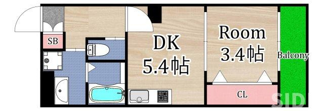 【間取り】 | フェブライオ都島本通