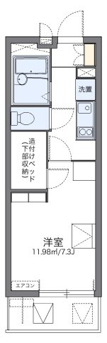 レオパレスクレストタウンＡの間取り