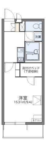 レオパレスボンジュルネの間取り