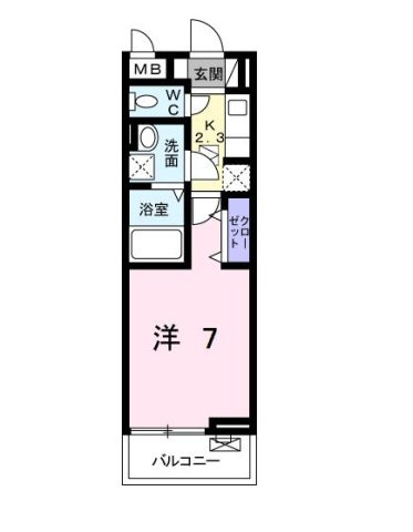 リーヌ並木Ⅰの間取り
