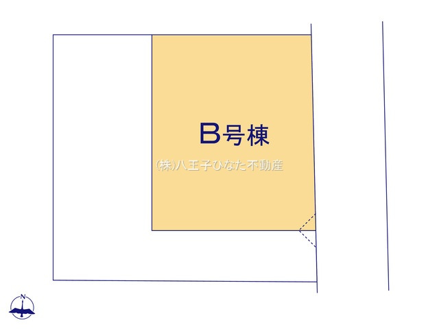 『八王子市新築戸建て』八王子市散田町2-32-5【仲介手数料無料】　１４期の区画図|～仲介手数料無料☆八王子ひなた不動産～八王子市散田町　新築戸建て