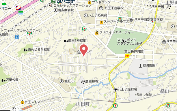 『八王子市新築戸建て』八王子市散田町2-32-5【仲介手数料無料】　１４期の地図|～仲介手数料無料☆八王子ひなた不動産～八王子市散田町　新築戸建て