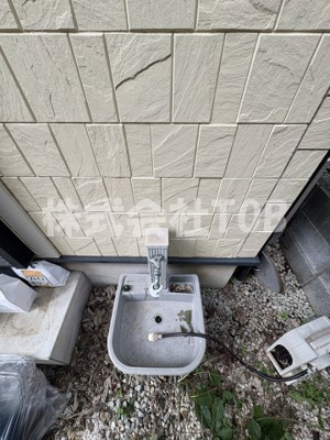 【その他共用部分】 | 船橋戸建-船橋5丁目・定期借家3年- | 1F　水栓※クリーニング完了前※