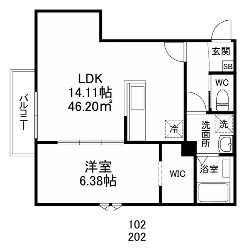 ボヌールメゾン四街道の間取り