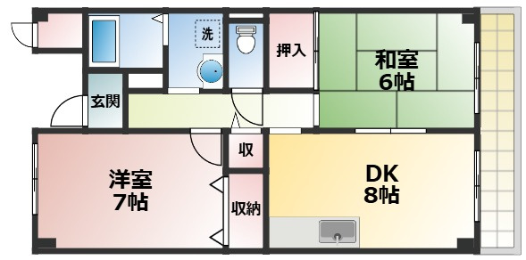 レーゼン・ハイムⅡの間取り