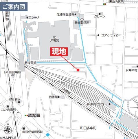 【新築】高崎市双葉町　限定１棟　ハートフルタウン　新築建売の地図