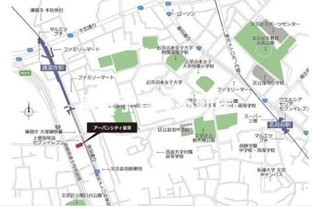 アーバンシティ音羽の地図