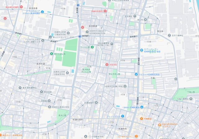 尼崎市長洲東通　第2期　新築一戸建ての地図