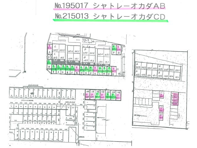 シャトレーオカダDの駐車場