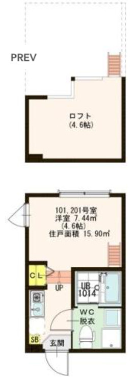 足立区綾瀬１丁目のアパートの間取り|
