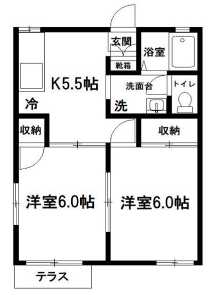 メゾンフレグランスの間取り