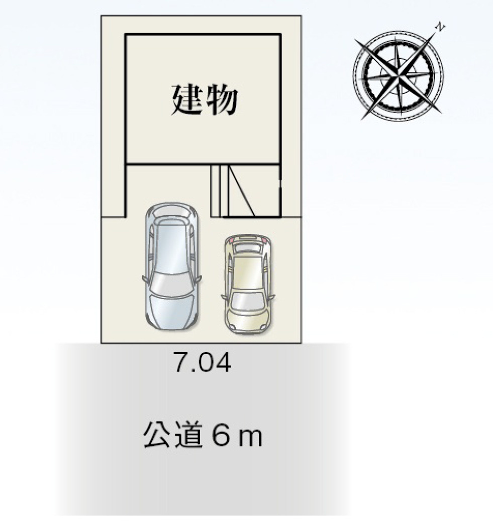 新築戸建　駿河区高松2丁目　全１棟　１号棟の区画図