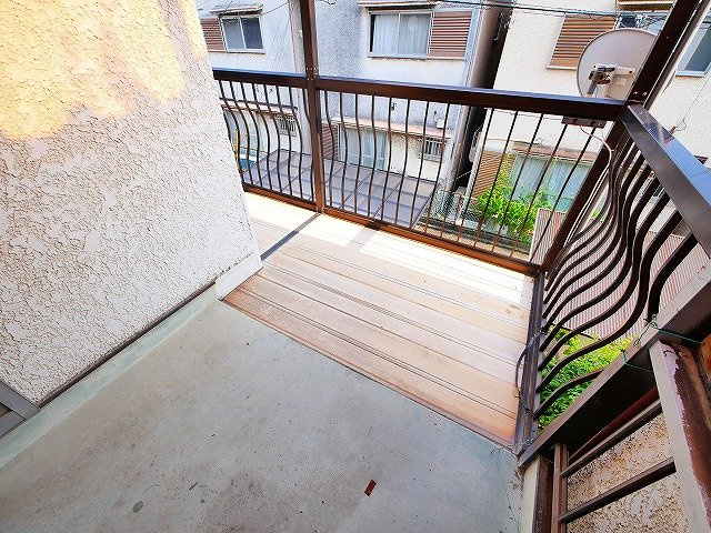 神殿町戸建のバルコニー