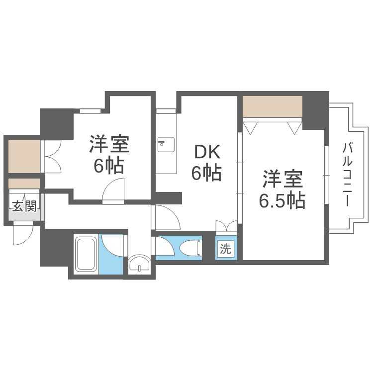Kステーション大橋の間取り