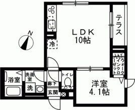 フルリール駒沢の間取り