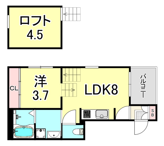フェリシア（千舟）の間取り