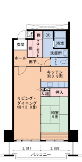 キャナルタウンウェスト5号棟の間取り