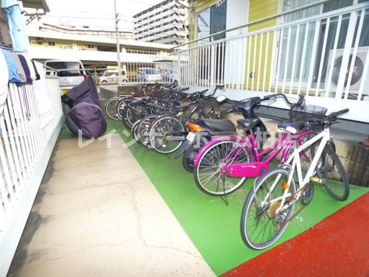 仲介手数料50％半額キャンペーン物件のその他共用部分|駐輪スペースです