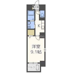 レジデンス 堀江西の間取り