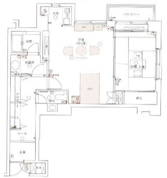ルーア芦屋の間取り